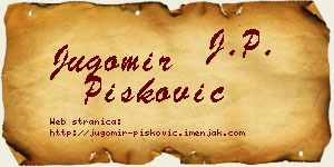 Jugomir Pisković vizit kartica